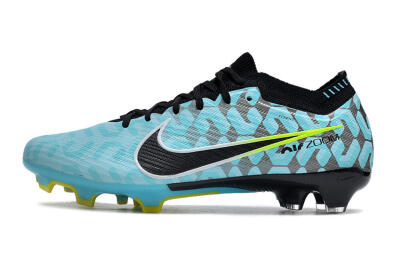 Nike Air Zoom Mercurial Vapor 15 Elite FG Firm Ground Soccer Cleats - Blue/Black/White/Green