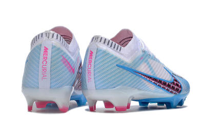 Nike Air Zoom Mercurial Vapor 15 Elite FG Firm Ground Soccer Cleats - White/Blue/Pink