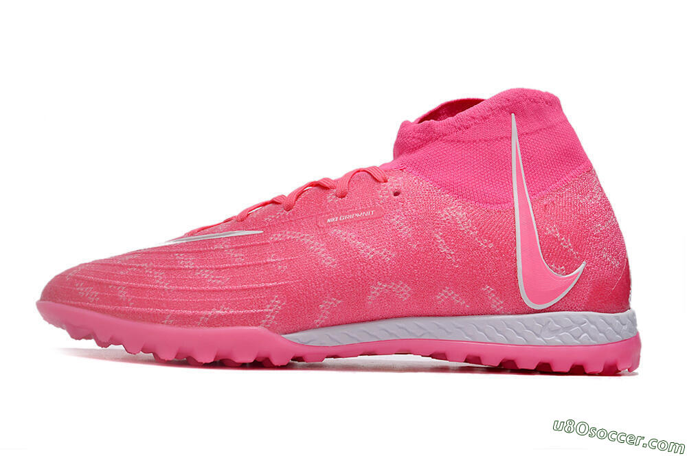 Nike Phantom Luna Elite NU TF Artificial Turf Soccer Shoes - Pink/White/Yellow 2