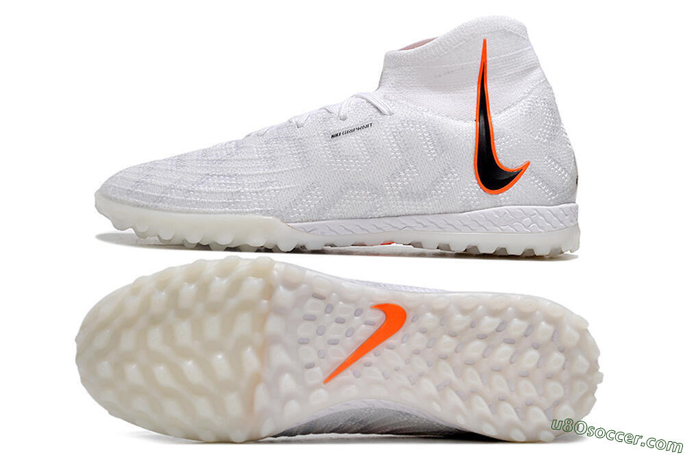 Nike Phantom Luna Elite NU TF Artificial Turf Soccer Shoes - White/Grey/Orange/Black 0