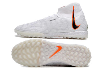 Nike Phantom Luna Elite NU TF Artificial Turf Soccer Shoes - White/Grey/Orange/Black