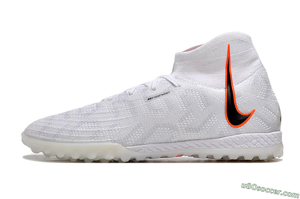 Nike Phantom Luna Elite NU TF Artificial Turf Soccer Shoes - White/Grey/Orange/Black 2