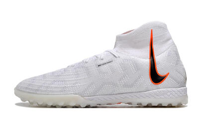 Nike Phantom Luna Elite NU TF Artificial Turf Soccer Shoes - White/Grey/Orange/Black