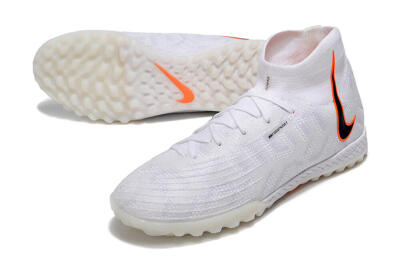 Nike Phantom Luna Elite NU TF Artificial Turf Soccer Shoes - White/Grey/Orange/Black