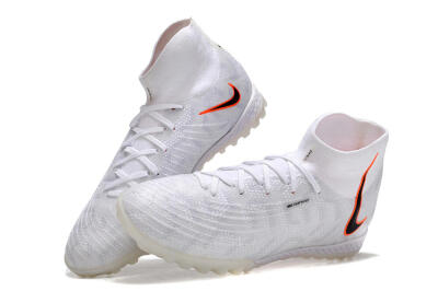 Nike Phantom Luna Elite NU TF Artificial Turf Soccer Shoes - White/Grey/Orange/Black