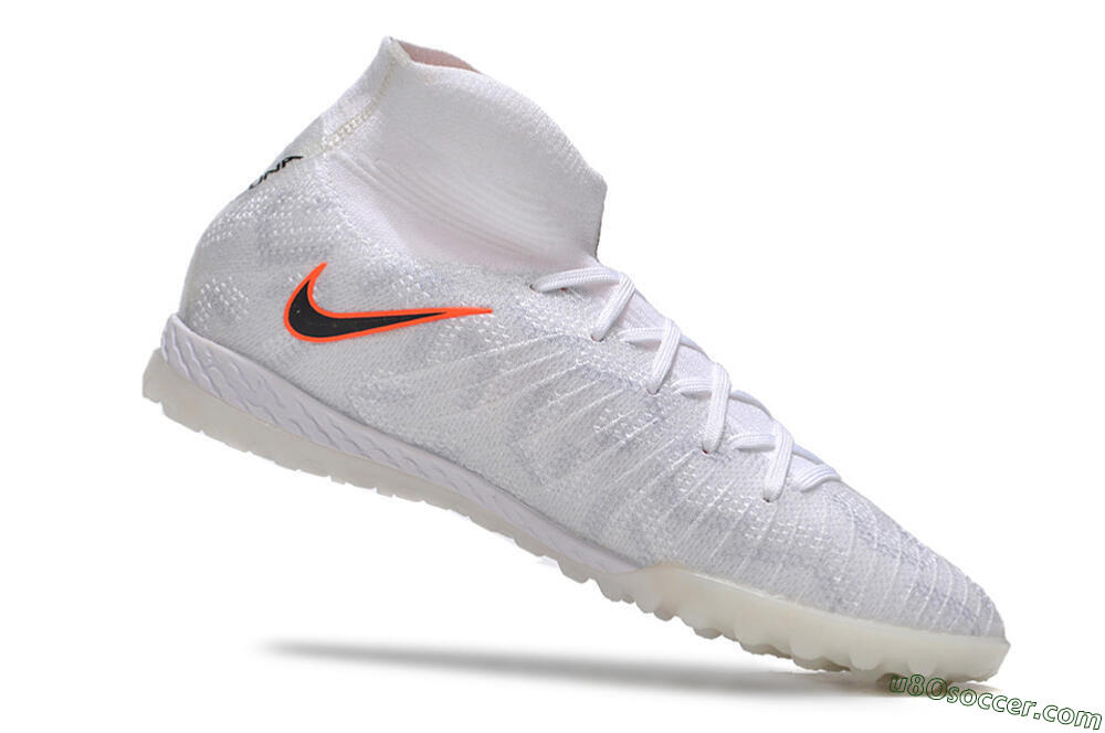 Nike Phantom Luna Elite NU TF Artificial Turf Soccer Shoes - White/Grey/Orange/Black 7
