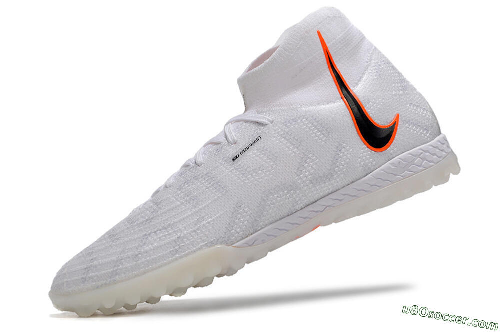 Nike Phantom Luna Elite NU TF Artificial Turf Soccer Shoes - White/Grey/Orange/Black 8