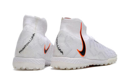 Nike Phantom Luna Elite NU TF Artificial Turf Soccer Shoes - White/Grey/Orange/Black