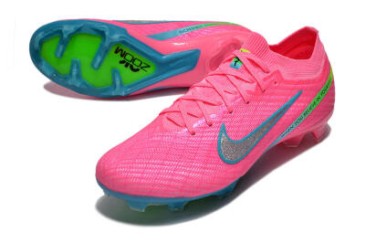 Nike Air Zoom Mercurial Vapor 15 Elite FG Firm Ground Soccer Cleats - Pink/Silver/Blue/Yellow