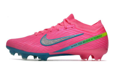 Nike Air Zoom Mercurial Vapor 15 Elite FG Firm Ground Soccer Cleats - Pink/Silver/Blue/Yellow