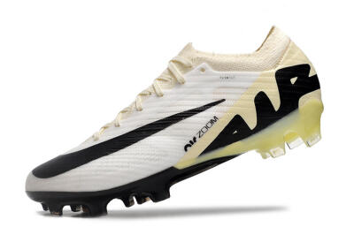 Nike Air Zoom Mercurial Vapor 15 Elite FG Firm Ground Soccer Cleats - White/Beige/Black
