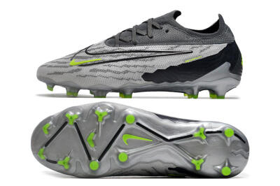 Nike Phantom GX Elite FG Firm Ground Soccer Cleats - Grey/Black/Green