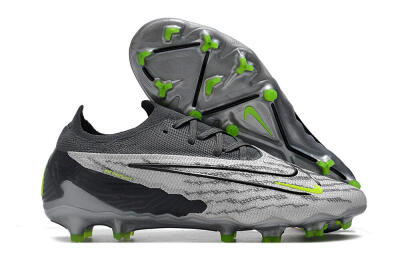 Nike Phantom GX Elite FG Firm Ground Soccer Cleats - Grey/Black/Green