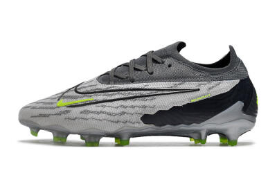 Nike Phantom GX Elite FG Firm Ground Soccer Cleats - Grey/Black/Green