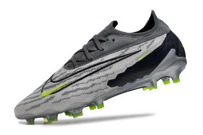 Nike Phantom GX Elite FG Firm Ground Soccer Cleats - Grey/Black/Green