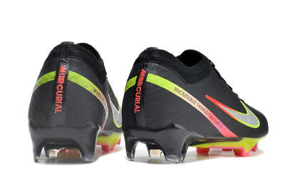 Nike Air Zoom Mercurial Vapor 15 Elite FG Firm Ground Soccer Cleats - Black/Silver/Yellow/Red