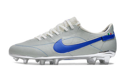 Nike Tiempo Legend 9 Elite FG Firm Ground Soccer Cleats - Grey/Blue/Silver