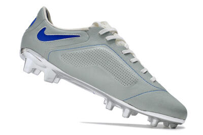 Nike Tiempo Legend 9 Elite FG Firm Ground Soccer Cleats - Grey/Blue/Silver