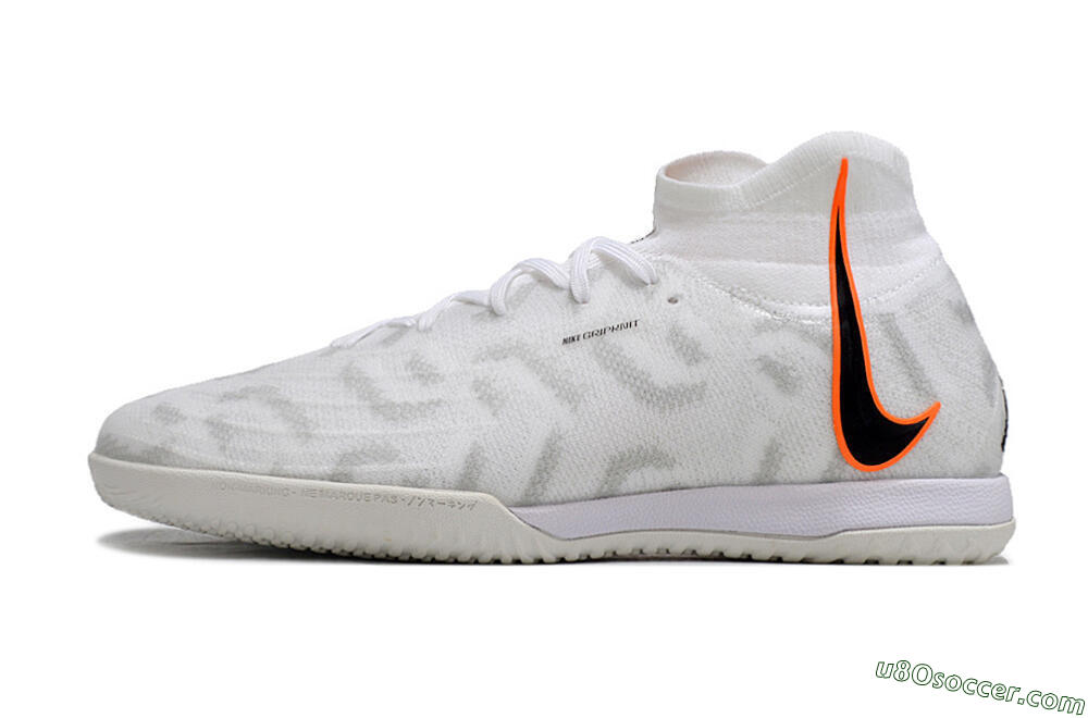 Nike Phantom Luna Elite NU IC Indoor & Futsal Soccer Shoes - White/Grey/Black/Orange 2