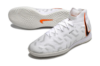 Nike Phantom Luna Elite NU IC Indoor & Futsal Soccer Shoes - White/Grey/Black/Orange