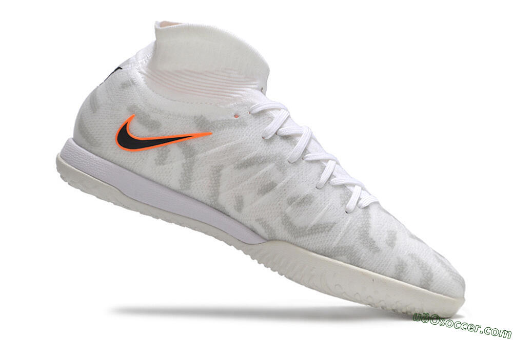 Nike Phantom Luna Elite NU IC Indoor & Futsal Soccer Shoes - White/Grey/Black/Orange 4