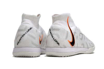 Nike Phantom Luna Elite NU IC Indoor & Futsal Soccer Shoes - White/Grey/Black/Orange