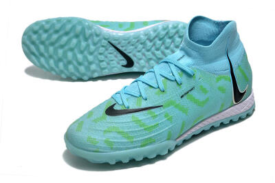 Nike Phantom Luna Elite NU TF Artificial Turf Soccer Shoes - Blue/Green/Black