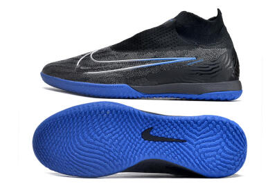Nike Phantom GX Elite DF Link IC Indoor & Futsal Soccer Shoes - Grey/Black/Blue