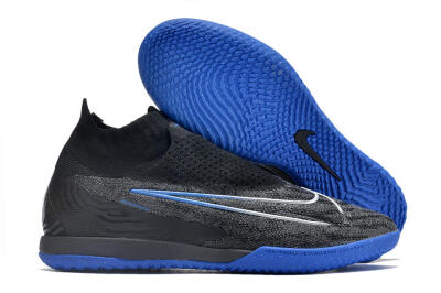 Nike Phantom GX Elite DF Link IC Indoor & Futsal Soccer Shoes - Grey/Black/Blue