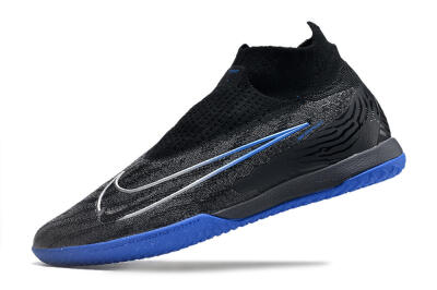 Nike Phantom GX Elite DF Link IC Indoor & Futsal Soccer Shoes - Grey/Black/Blue