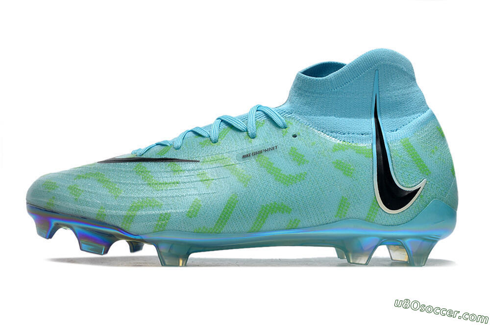 Nike Phantom Luna Elite NU FG Firm Ground Soccer Cleats - Blue/Green/Black/Gold 2