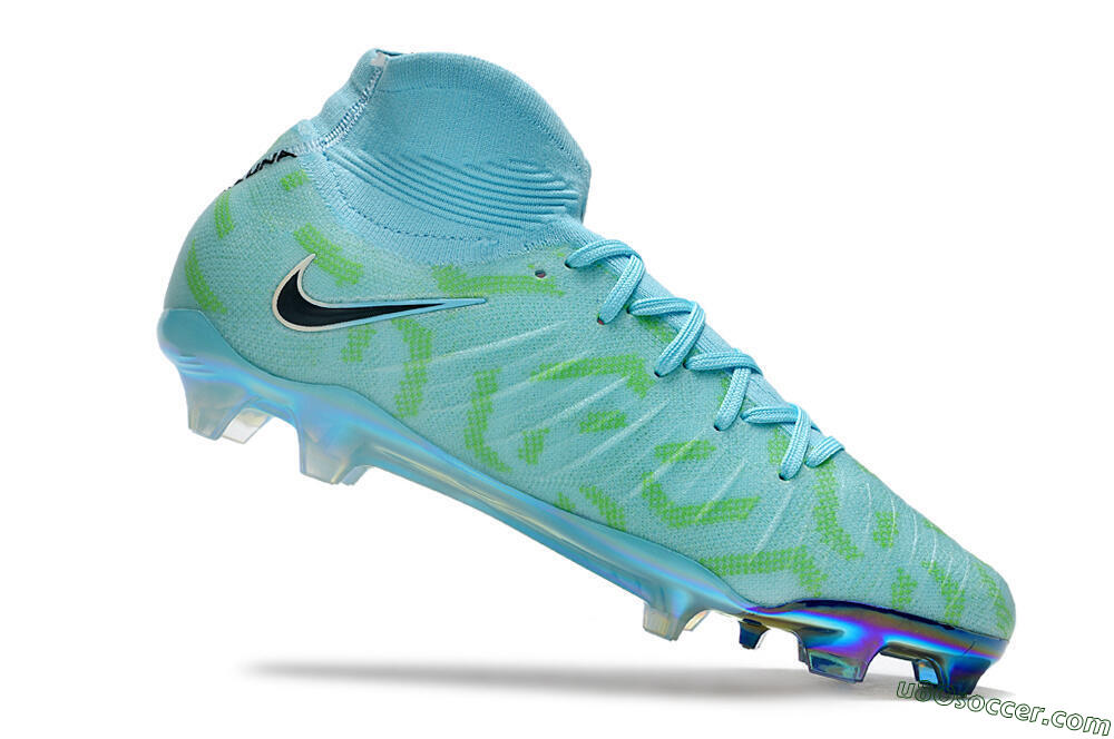 Nike Phantom Luna Elite NU FG Firm Ground Soccer Cleats - Blue/Green/Black/Gold 4