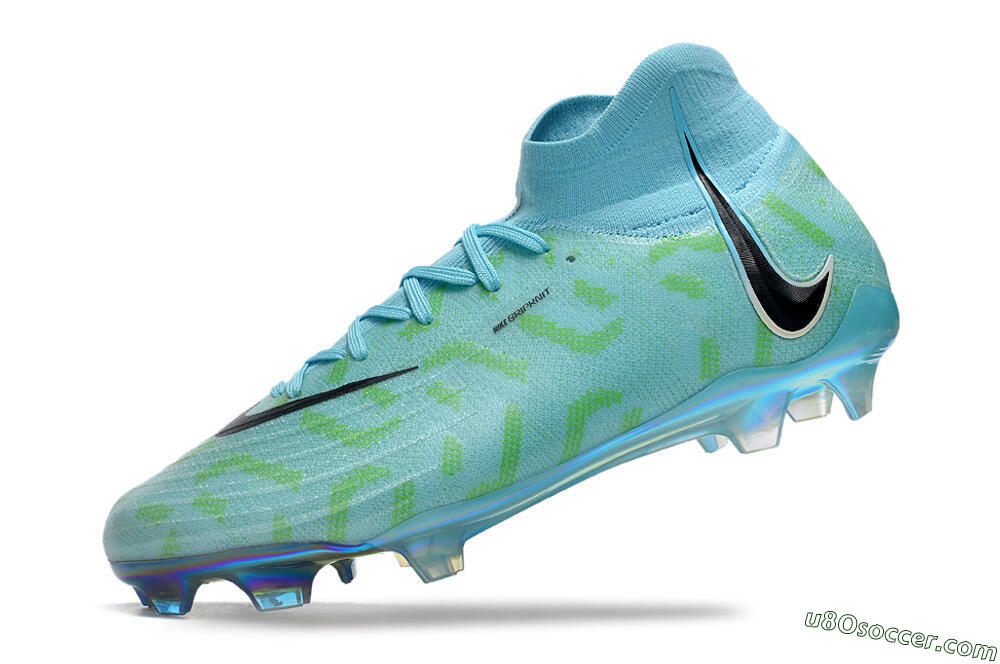 Nike Phantom Luna Elite NU FG Firm Ground Soccer Cleats - Blue/Green/Black/Gold 5