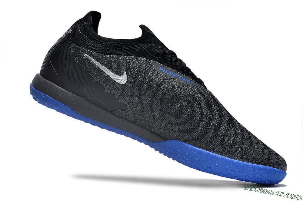 Nike Phantom GX Elite IC Indoor & Futsal Soccer Shoes - Grey/Black/Blue 4
