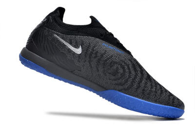 Nike Phantom GX Elite IC Indoor & Futsal Soccer Shoes - Grey/Black/Blue