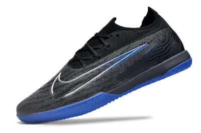 Nike Phantom GX Elite IC Indoor & Futsal Soccer Shoes - Grey/Black/Blue