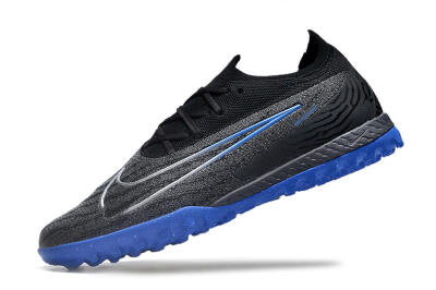 Nike Phantom GX Elite TF Artificial Turf Soccer Shoes - Grey/Black/Blue
