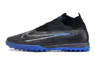 Nike Phantom GX Elite DF Link TF Artificial Turf Soccer Shoes - Grey/Black/Blue