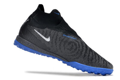 Nike Phantom GX Elite DF Link TF Artificial Turf Soccer Shoes - Grey/Black/Blue