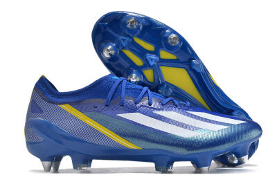 Adidas X Crazyfast.1 Brazil SG Soft Ground Soccer Cleats - Blue/White/Yellow