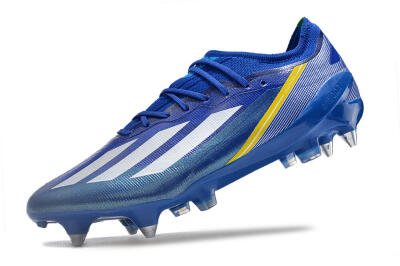 Adidas X Crazyfast.1 Brazil SG Soft Ground Soccer Cleats - Blue/White/Yellow