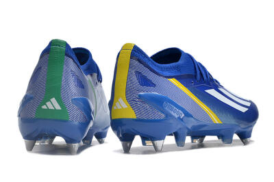 Adidas X Crazyfast.1 Brazil SG Soft Ground Soccer Cleats - Blue/White/Yellow