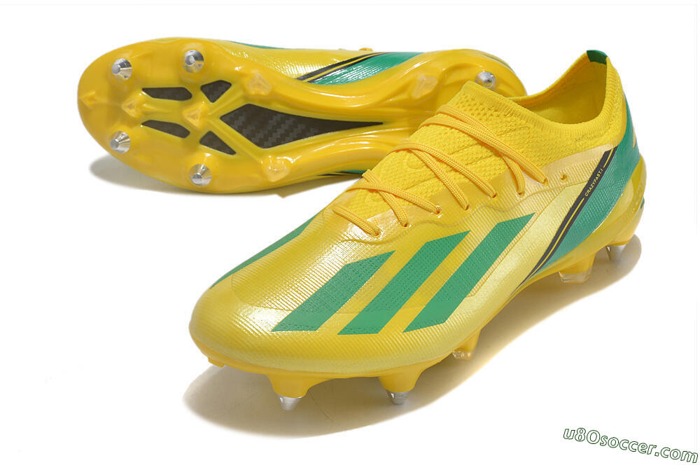 Adidas X Crazyfast.1 Australia SG Soft Ground Soccer Cleats - Yellow/Green/Black 3