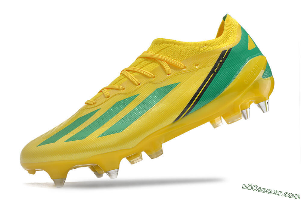 Adidas X Crazyfast.1 Australia SG Soft Ground Soccer Cleats - Yellow/Green/Black 5