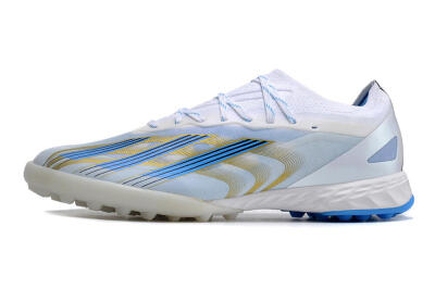 Adidas X Crazyfast.1 TF Artificial Turf Soccer Shoes - White/Blue/Gold