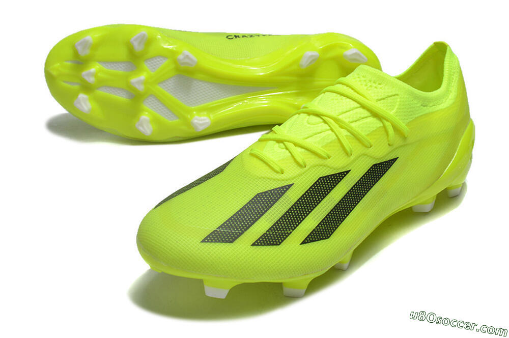 Adidas X Crazyfast.1 FG Firm Ground Soccer Cleats - Yellow/Black 3