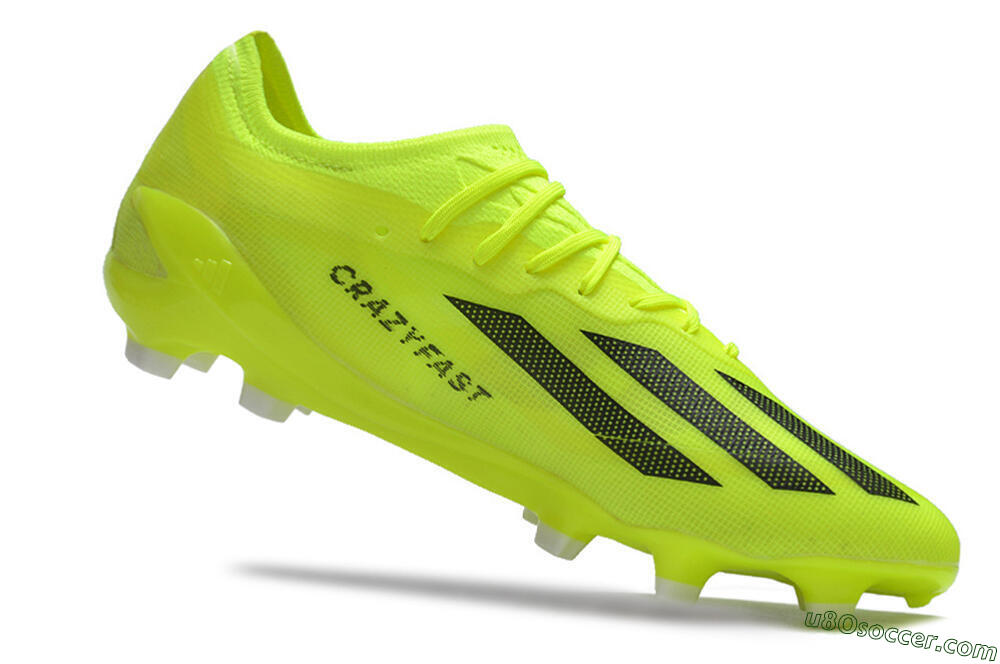 Adidas X Crazyfast.1 FG Firm Ground Soccer Cleats - Yellow/Black 4