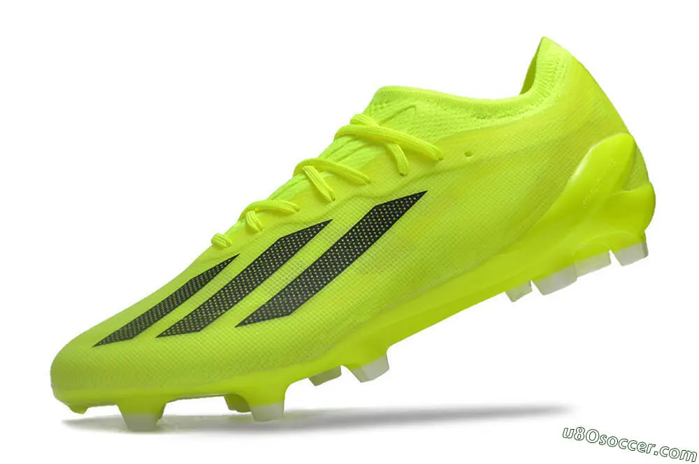 Yellow and Black FG Firm Ground Soccer Cleats - Unleash