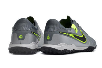 Nike Tiempo Legend 10 Academy TF Artificial Turf Soccer Shoes - Silver/Grey/Yellow