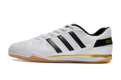 Adidas Top Sala IC Indoor & Futsal Soccer Shoes - White/Black/Gold
